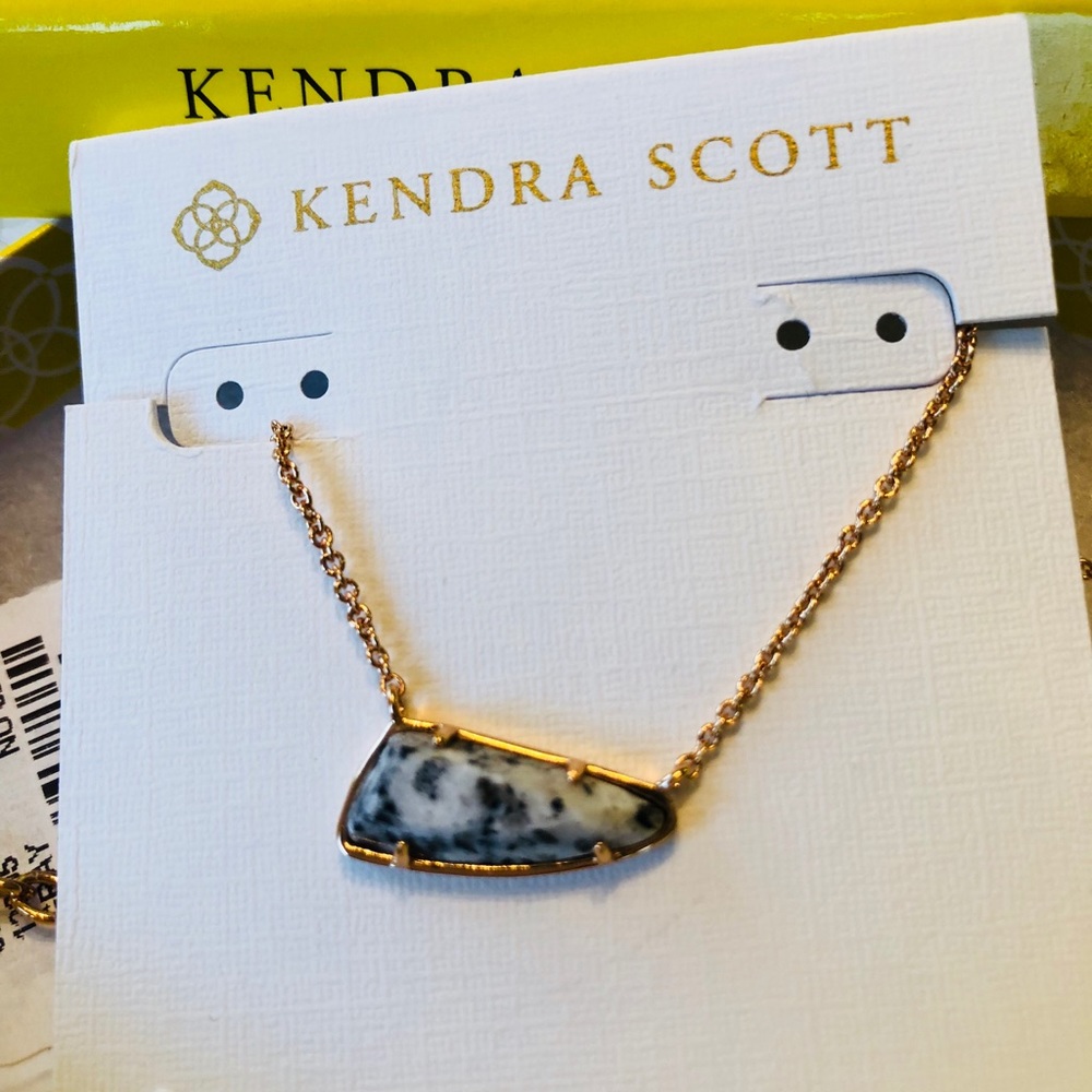 NWT Kendra Scott Etta Granite & Rose Gold PERFECT - Picture 7 of 8